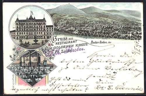 Lithographie baden - lithographie, baden-baden